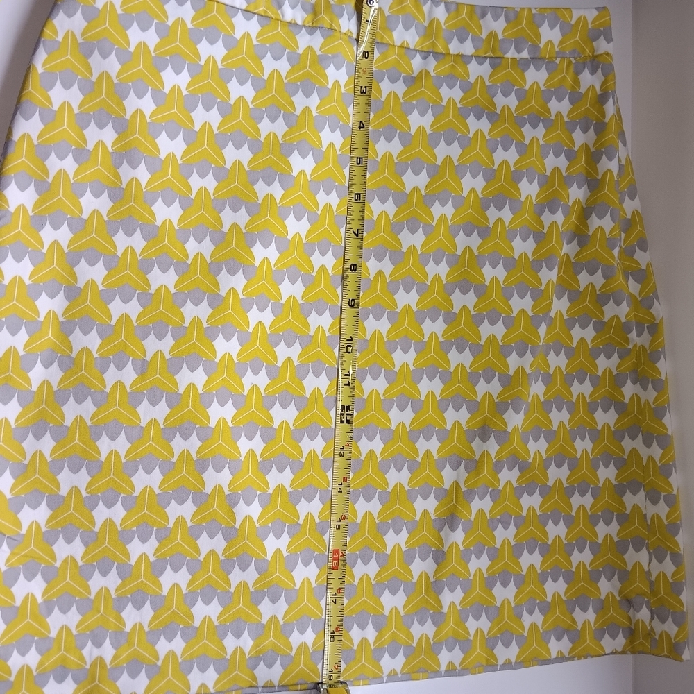 Banana Republic Skirt Milly Collection Chili Powder Green Print - Picture 6 of 10